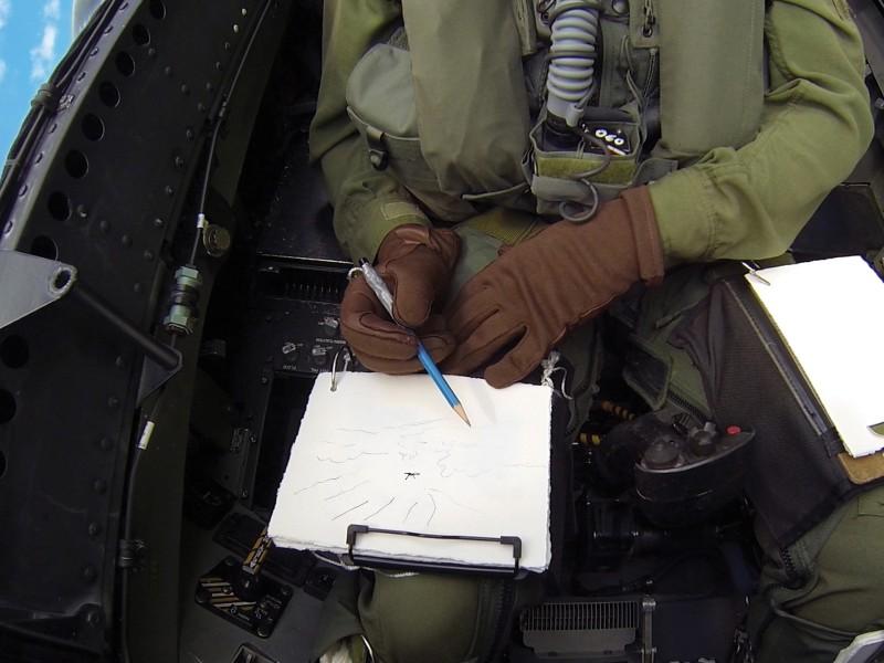 02 Michael Markowsky Drawing While Flying in a CF-18 2013 2.jpg