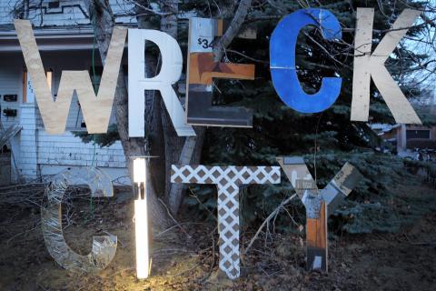 02 WRECK CITY sign, Caitlind r.c. Brown and Wayne Garrett.jpg