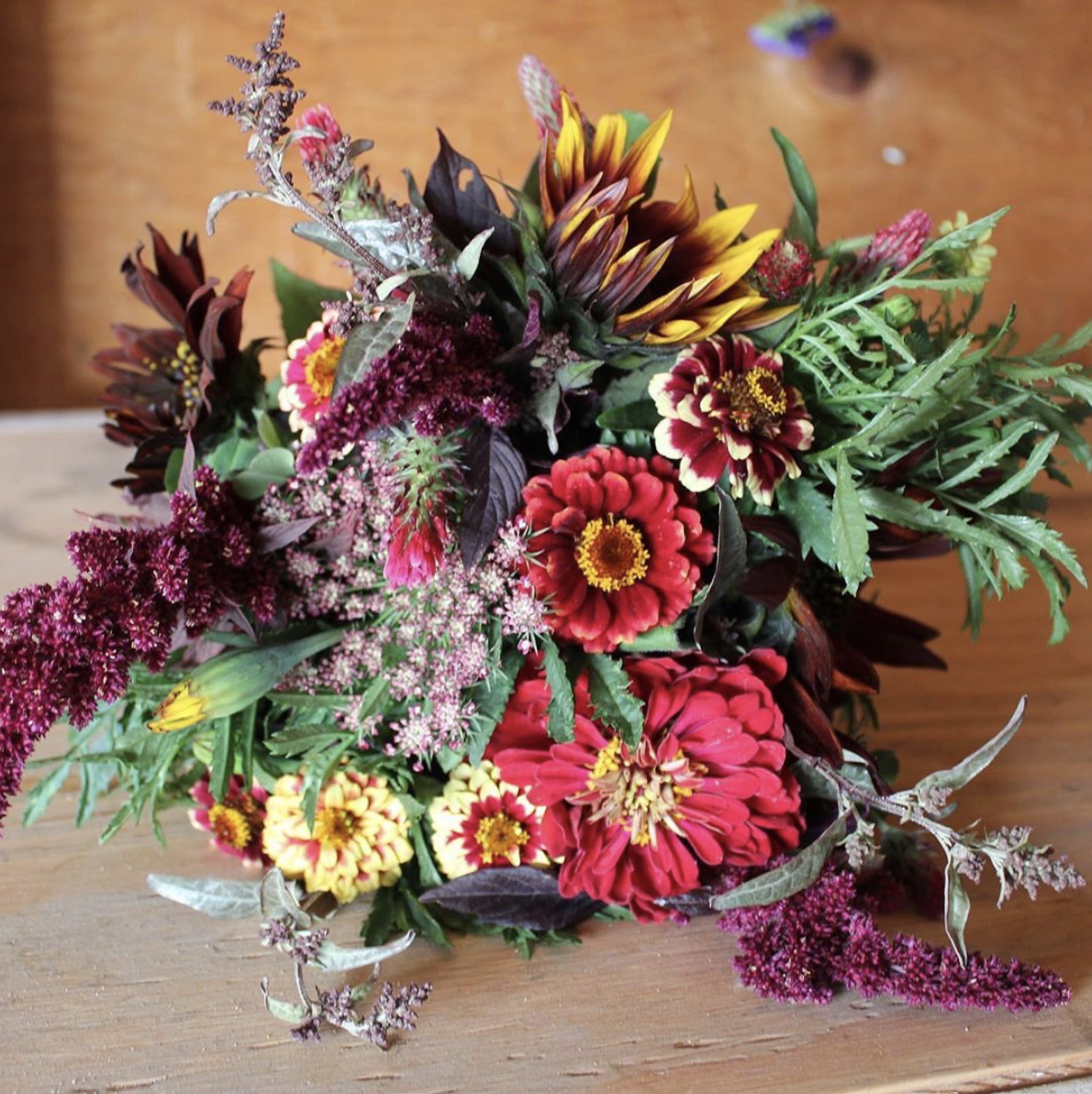 A late summer bouquet, part of Alberta Girl Acre's Late Summer Bouquet subscriptions