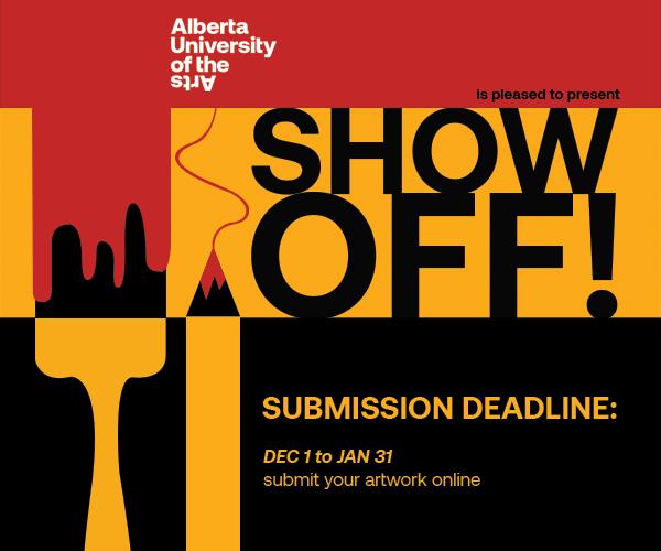 AUArts ShowOff Competition and Exhibition Poster