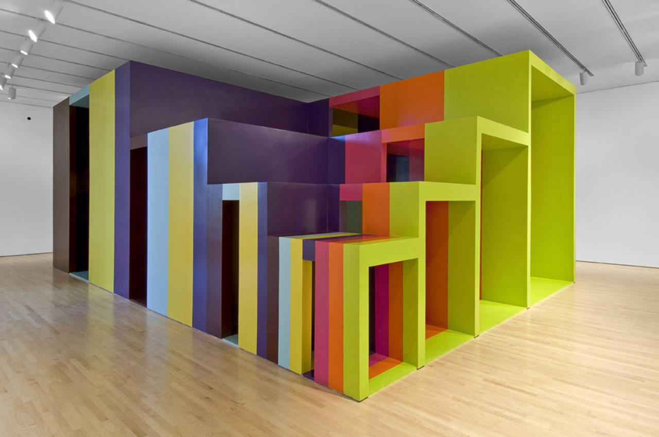 Rodney LaTourelle. Model for Inner Expansion (2009). Installation. Drywall, wood, and paint. Image courtesy the artist. Rodney LaTourelle. Model for Inner Expansion (2009). Installation. Drywall, wood, and paint. Image courtesy the artist.