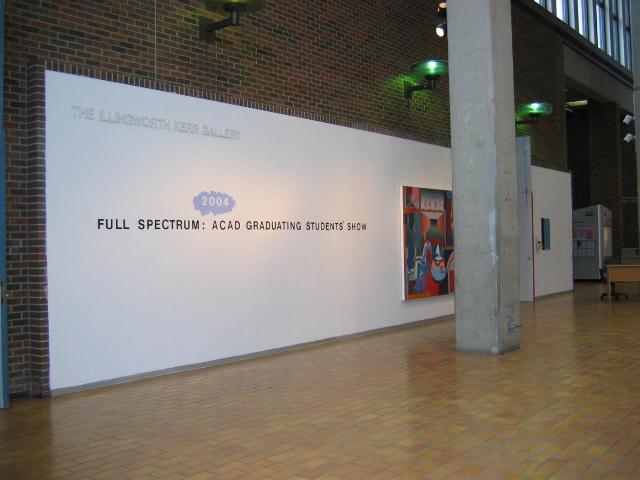 Grad Show 2004, installation view, 2004. Grad Show 2004, installation view, 2004.