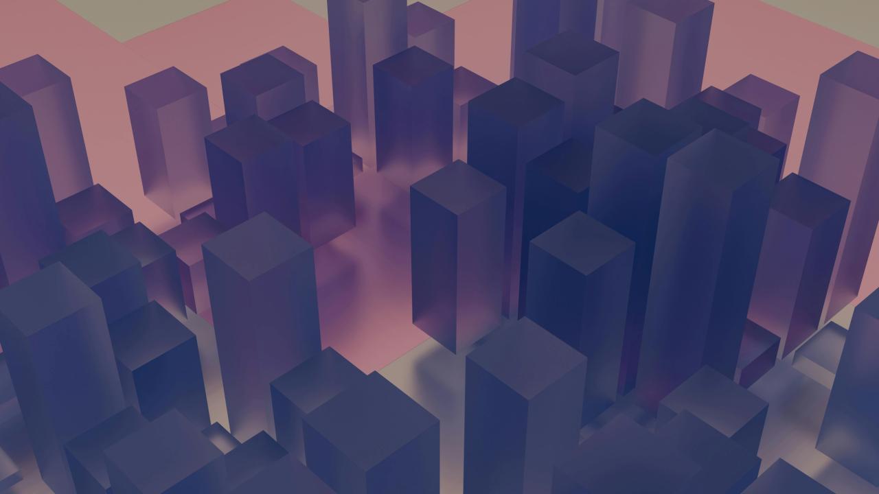 3d rendered cityscape