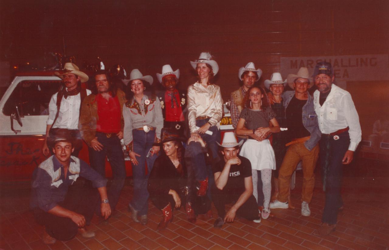 Installation view of The 2nd Annual Wild West Show, 1983 Installation view of The 2nd Annual Wild West Show, 1983