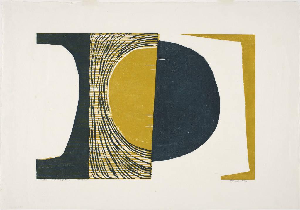 Marion Nicoll, Maybe To-Morrow, 1976, woodcut, Collection of Glenbow, Purchased with funds from the Glenbow Museum Acquisitions Society, 1987. 