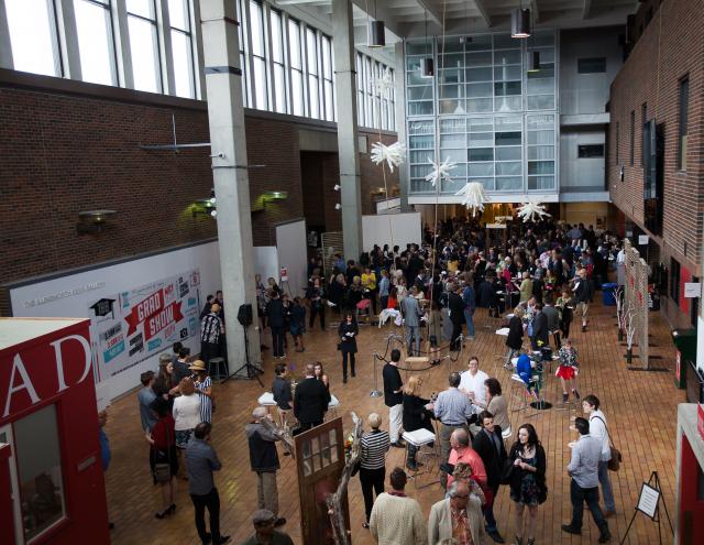 The main mall during 2014 grad show. 
