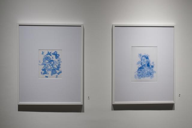 Detail image of Metamorphosis 2 (2013) and Metamorphosis 3 (2013). 