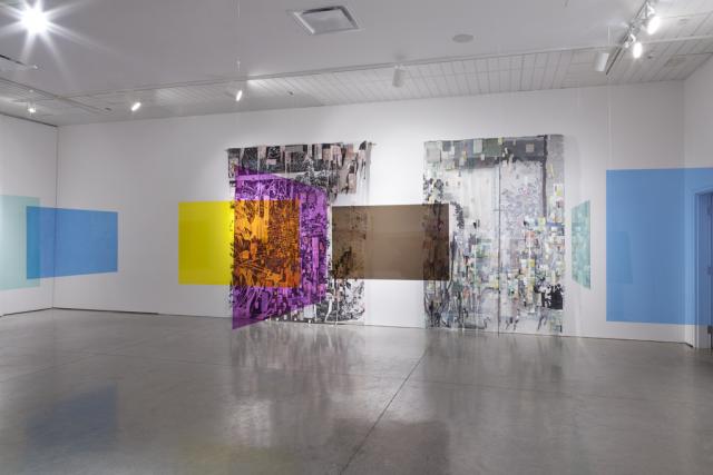 Installation view of Screen and Décor, 2013. Photo by David M. C. Miller and Petra Mala Miller. 