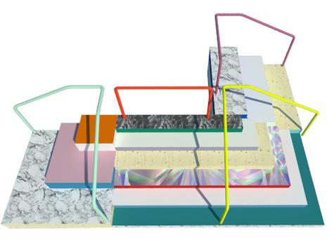 Rodney LaTourelle. The Stepped Form (Sketch)  (2014-15). Documentation of the work in progress during ACAD’s 2014 Research Ethics Week. Project commissioned by the Illingworth Kerr Gallery, Calgary. Photo Courtesy of the artist.      