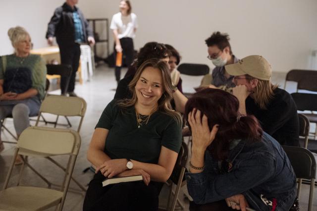 Audience members getting settled before the performance. Photo credit Elyse Bouvier.