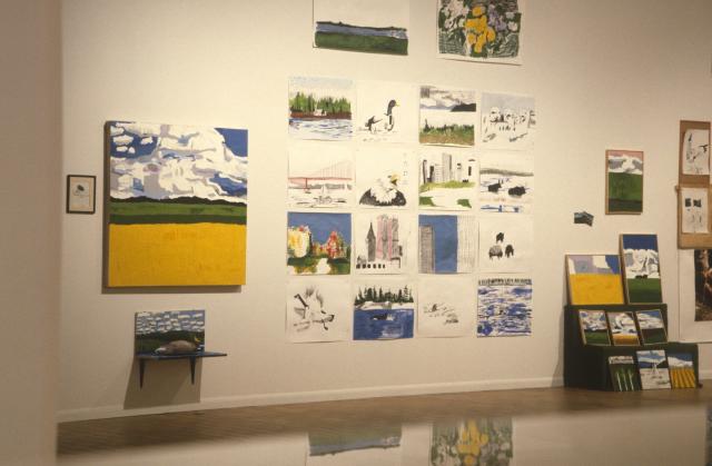 Installation view of Pursuit - New Art from Calgary, 1999