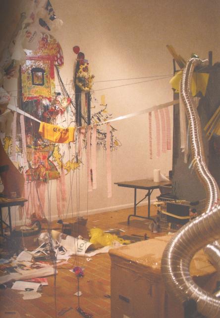 Installation view of Paul Butler's Collage Party, 2006