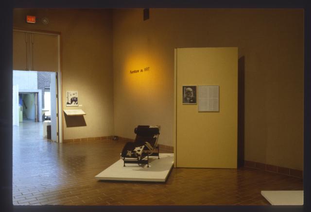 Furniture as Art, installation view, 1981.