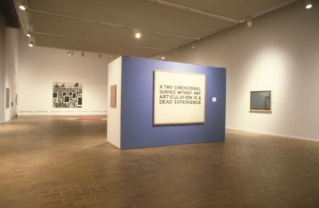 Critiques of Pure Abstraction, installation view, 1995. Image courtesy of the Illingworth Kerr Gallery.