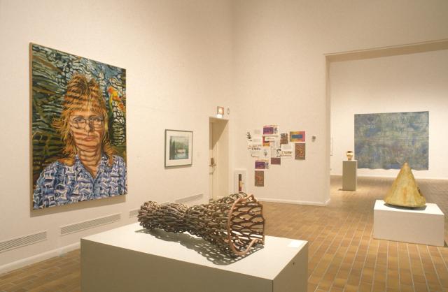 Faulty Show 1996, installation view, 1996. Photo courtesy of the Illingworth Kerr Gallery. 