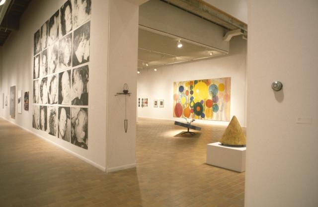 Faulty Show 1996, installation view, 1996. Photo courtesy of the Illingworth Kerr Gallery. 