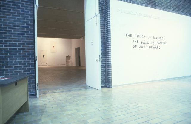 The Forming Rayons of John Heward, installation view, 1994. 