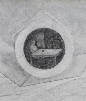 Detail of Hide and Seek for Two Grand a Week (2012). 