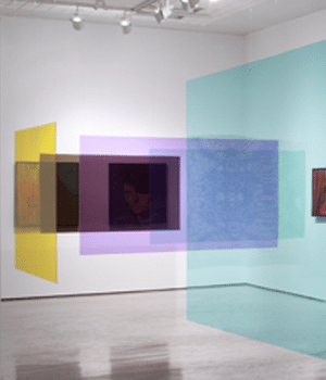 Installation view of Screen and Décor, 2013. Photo by David M. C. Miller and Petra Mala Miller. 