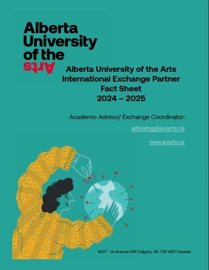 AUARTS International Exchange Partner Fact Sheet 2024 - 2025 Cover
