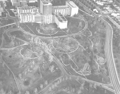 Bill Vazan, MONTREAL, detailed view, 1981.