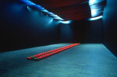 Tatsuo Miyajima, Thousand Road, installation view, 1997.