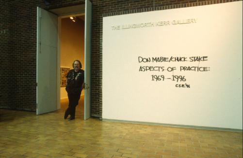 Don Mabie Aspects of Practice:1969-1996, installation view, 1996, photo courtesy of the Illingworth Kerr Gallery